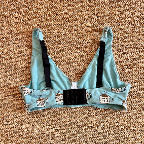 Set of 3 Novelty Print Bralettes / Lounge Bras - Picture 10 of 16